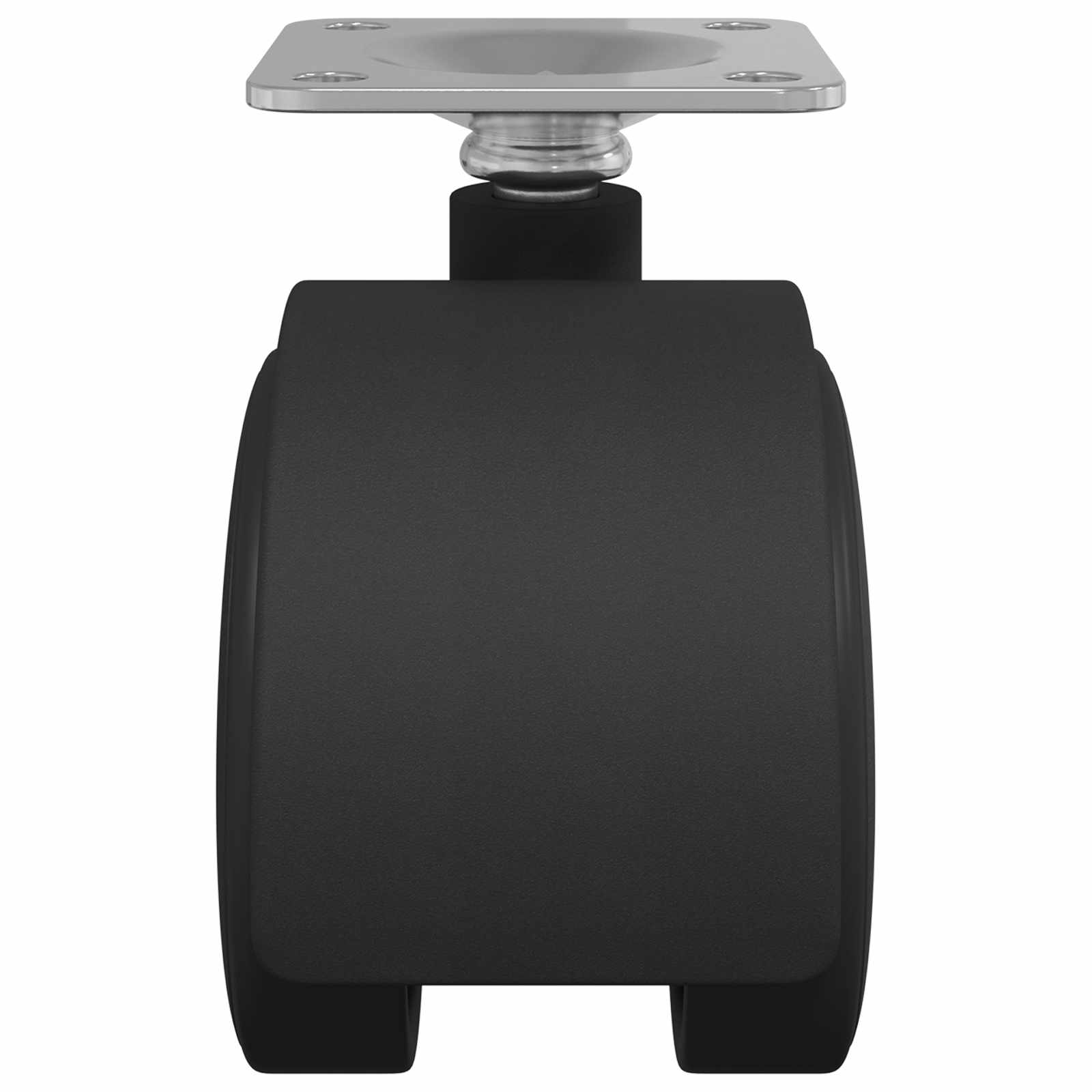 Forgó kerék 2 pcs fekete 54 mm vas és pp