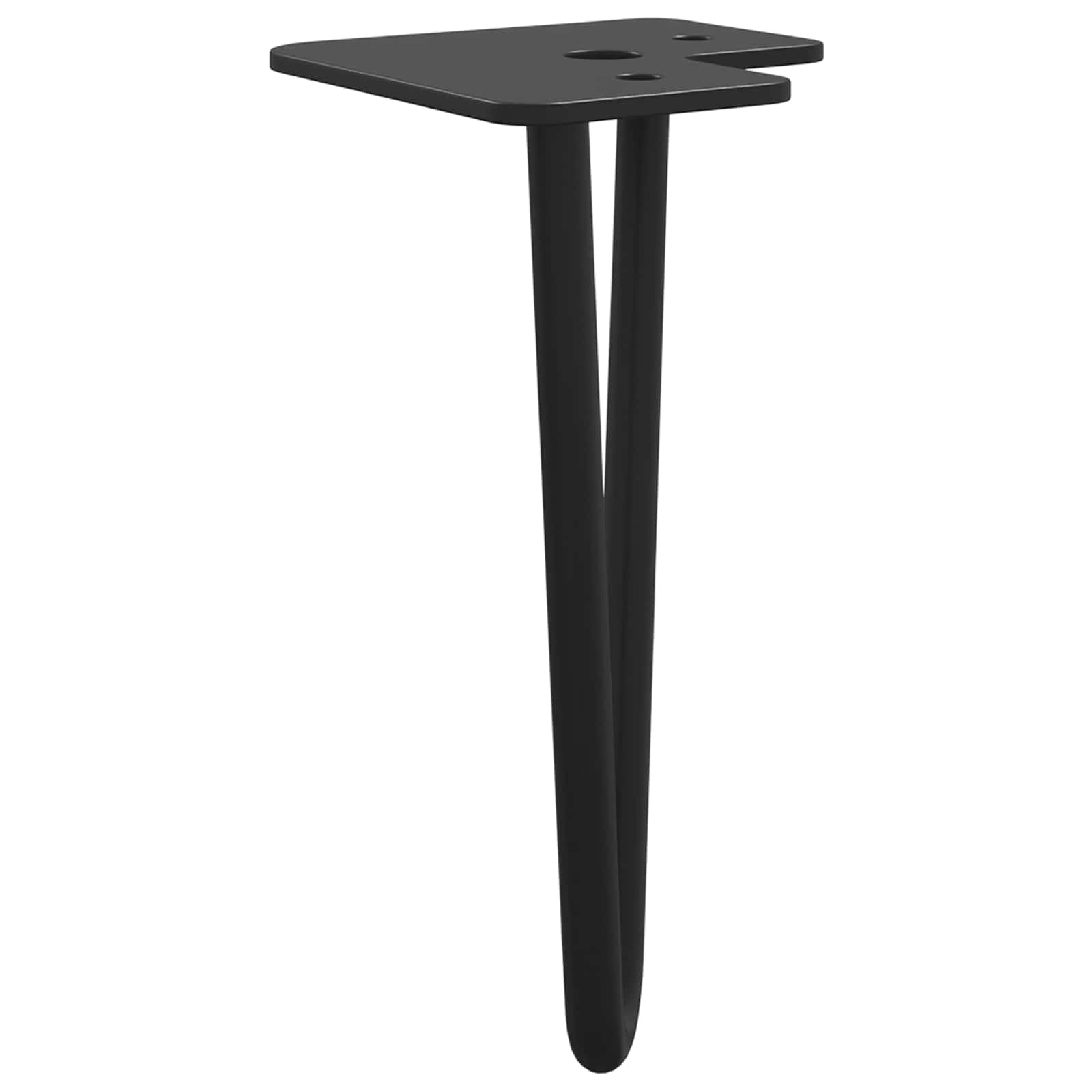 Bútor láb 2 pcs fekete 54.1 x 54.1 x 100 mm vas