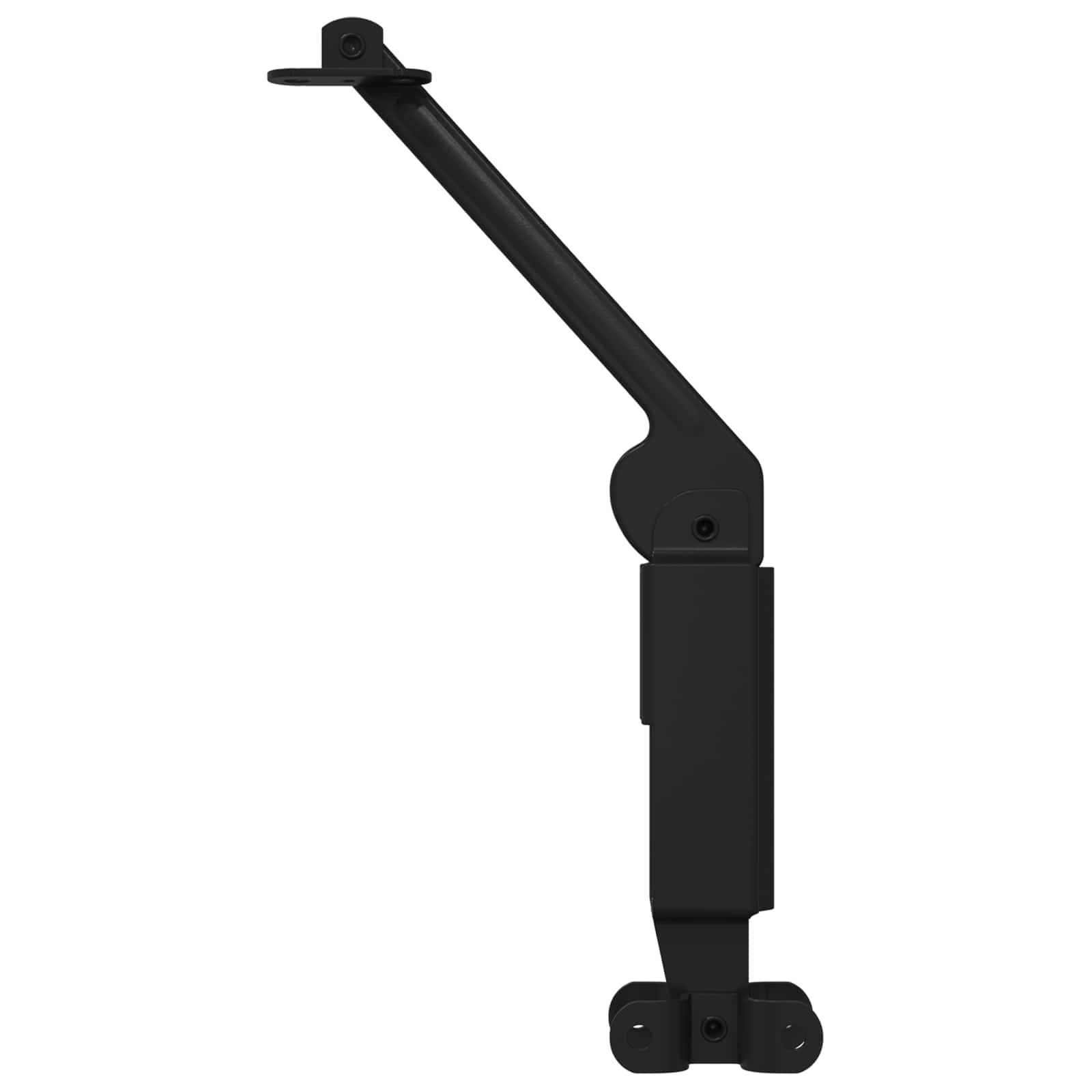 Fedél támogató zsanér 12 pcs fekete 192 x 32 x 50 mm acél