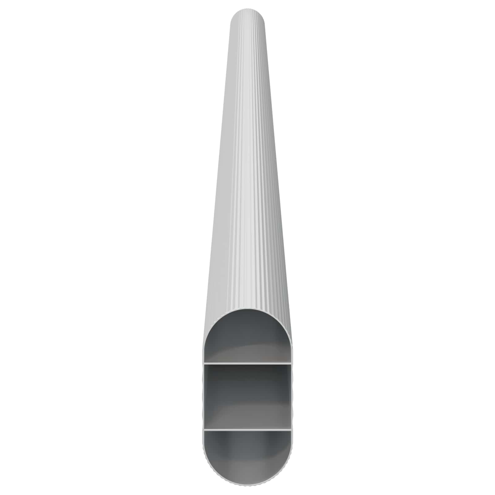 Szekrény rúd 12 pcs ezüst 464 x 15 x 29 mm alumínium ötvözet