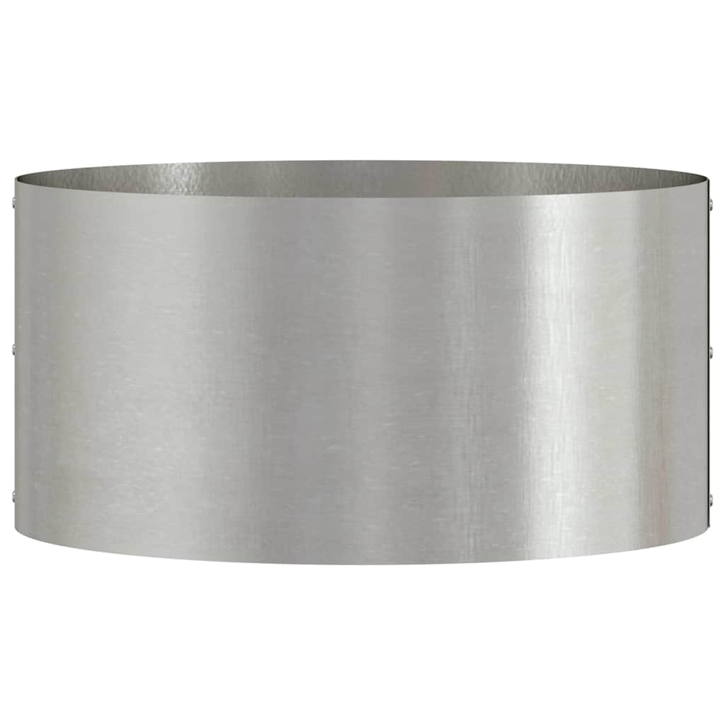 Ültető gyűrű 5 db ezüst 40 x 40 x 20 cm rozsdamentes acél