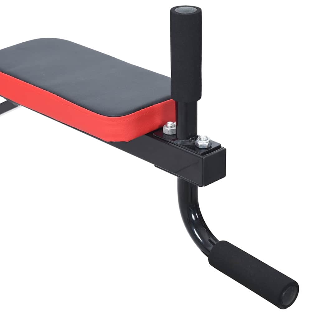 Vidaxl lepedő állomás fekete és piros 72,5 x 70 x 31 cm porszórt acél