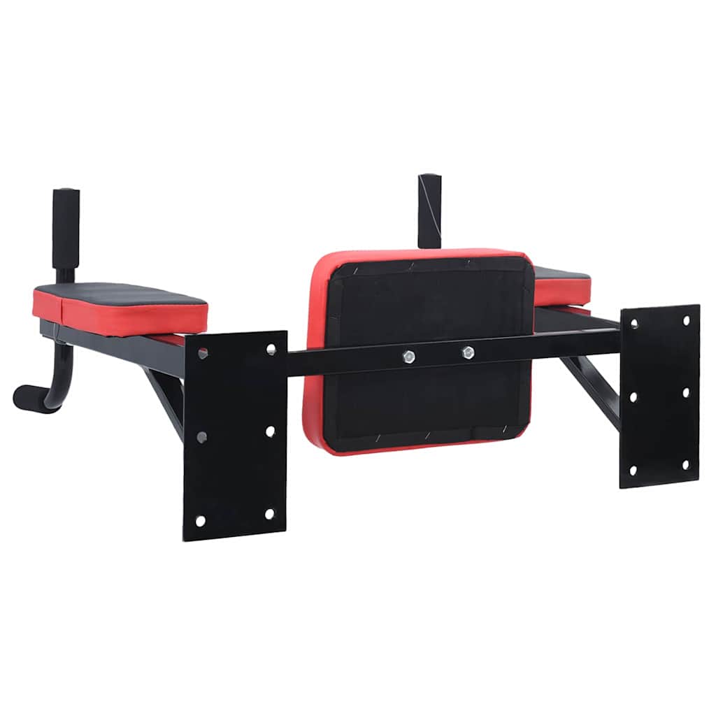 Vidaxl lepedő állomás fekete és piros 72,5 x 70 x 31 cm porszórt acél