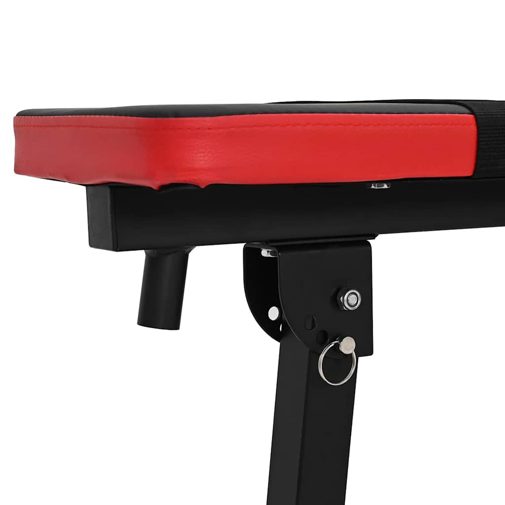 Vidaxl súly pad fekete 126,5 x 67 x 111 cm porszórt acél