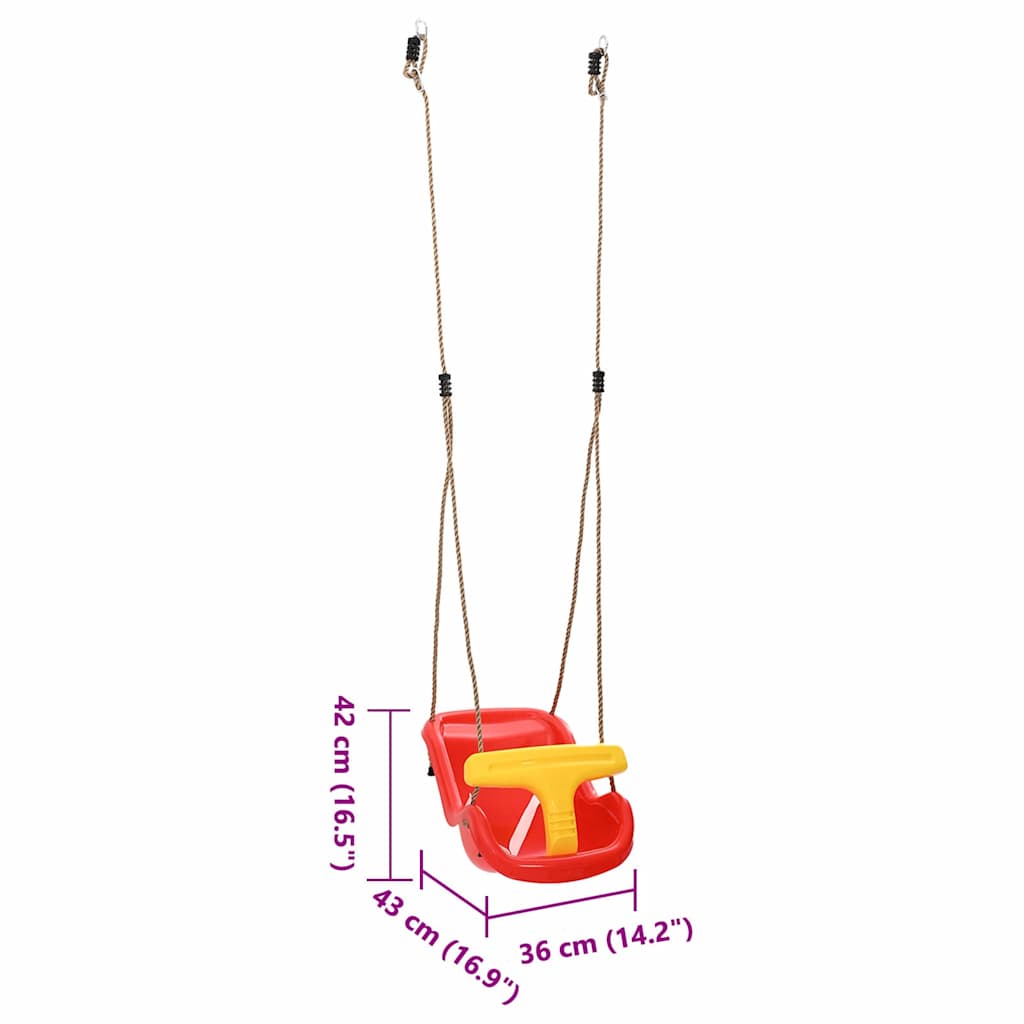 Baba hinta 2 pcs piros 36 x 43 x 42 cm műanyag