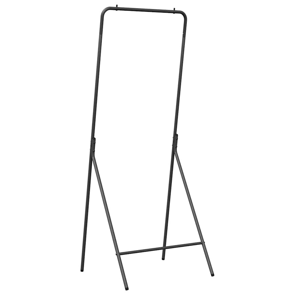 Ruhafogó fekete 60 x 53 x 155 cm acél