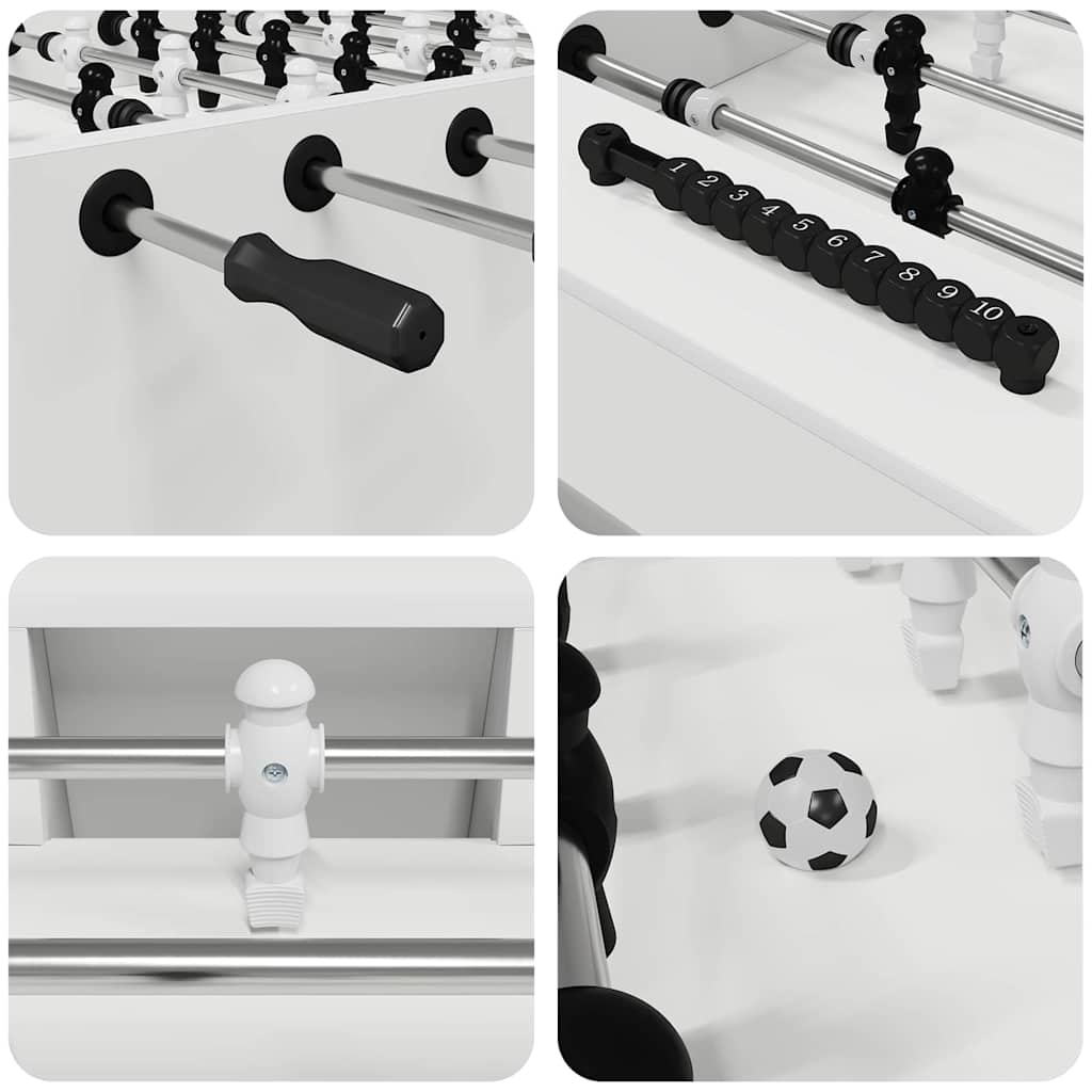 Foci asztal 2 pcs fehér 146,5 x 74 x 85 cm faanyag