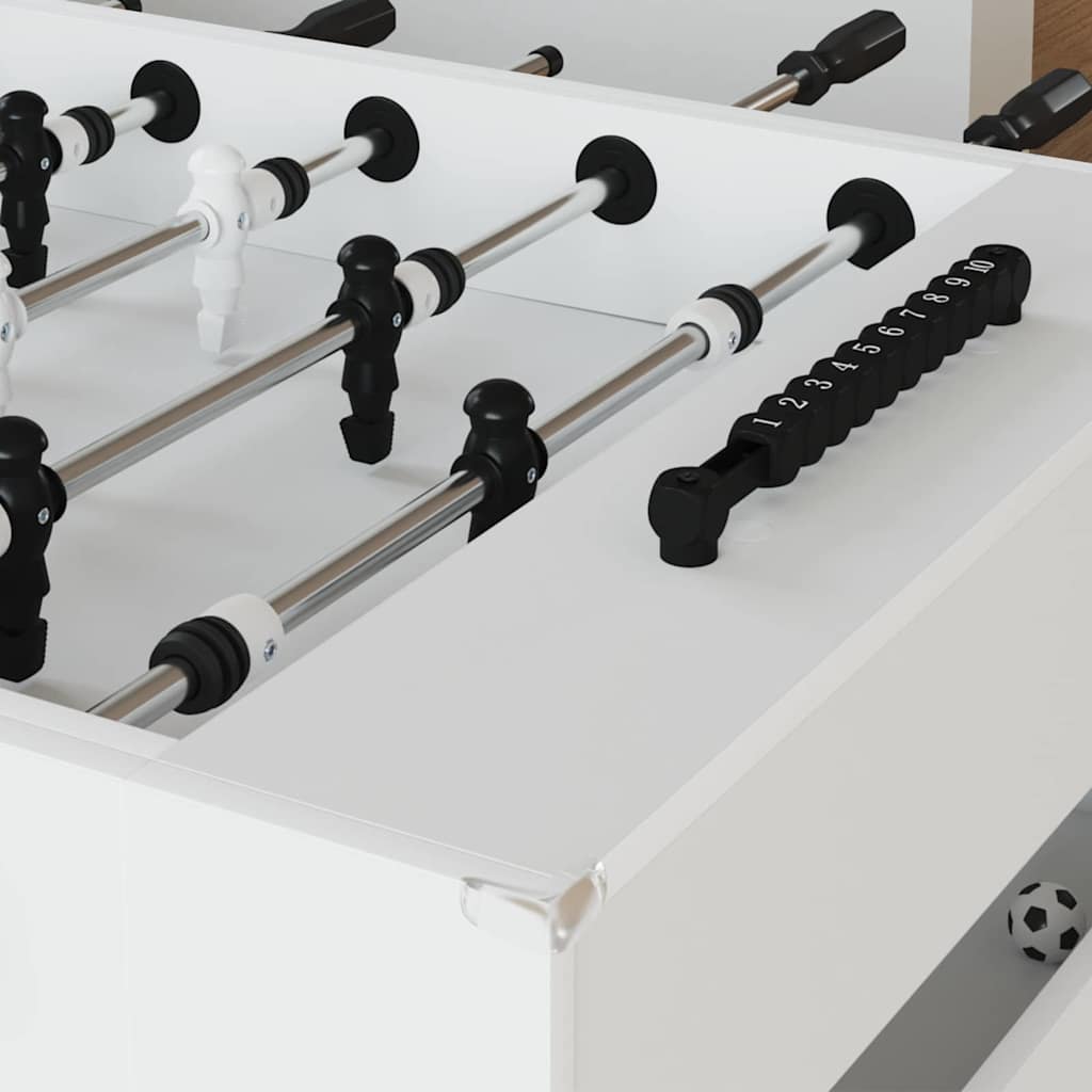 Foci asztal 2 pcs fehér 146,5 x 74 x 85 cm faanyag