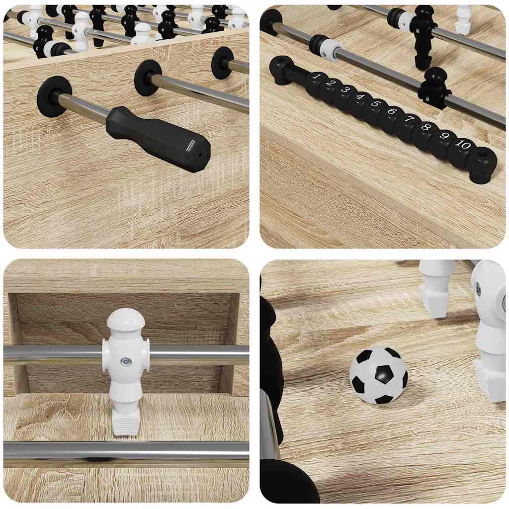 Foci asztal 2 pcs sonoma tölgy 146,5 x 74 x 85 cm faanyag