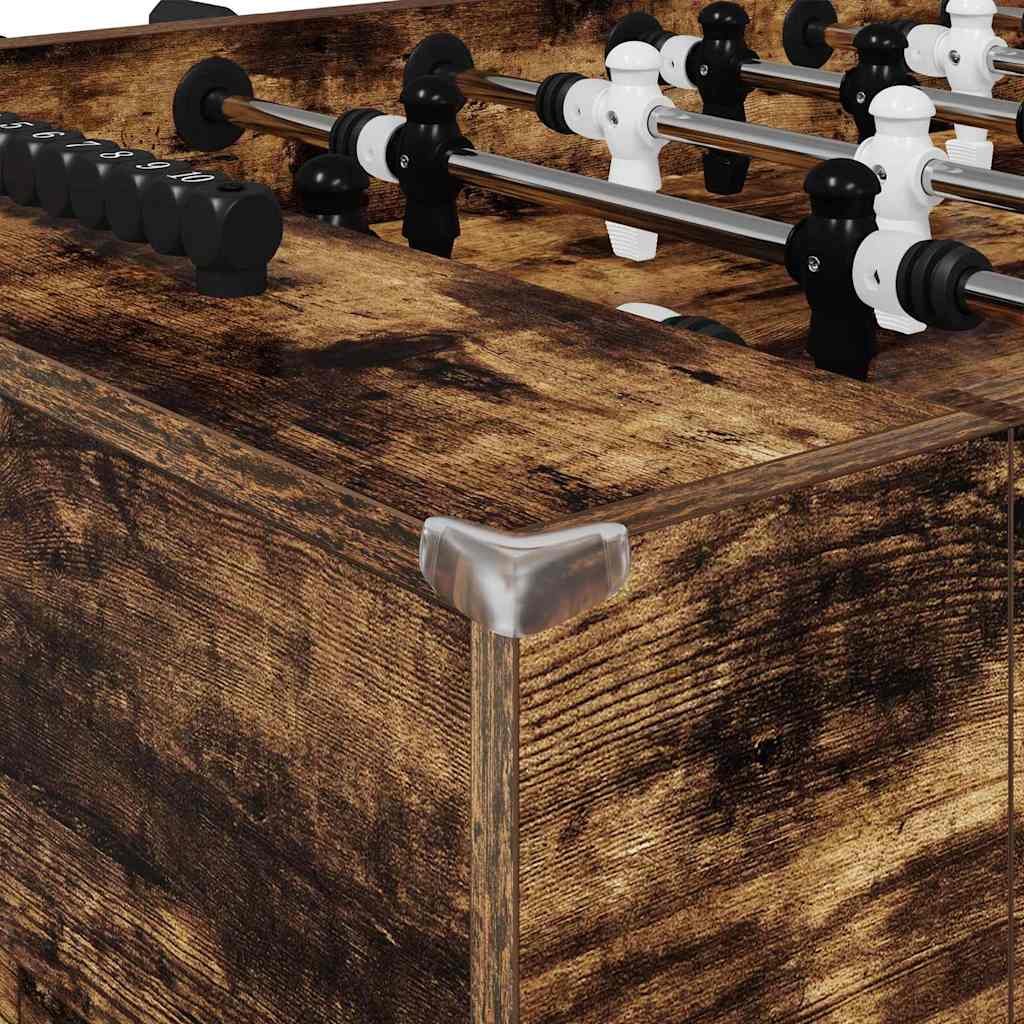 Foci asztal 2 pcs füstölt tölgy 146,5 x 74 x 85 cm faanyag