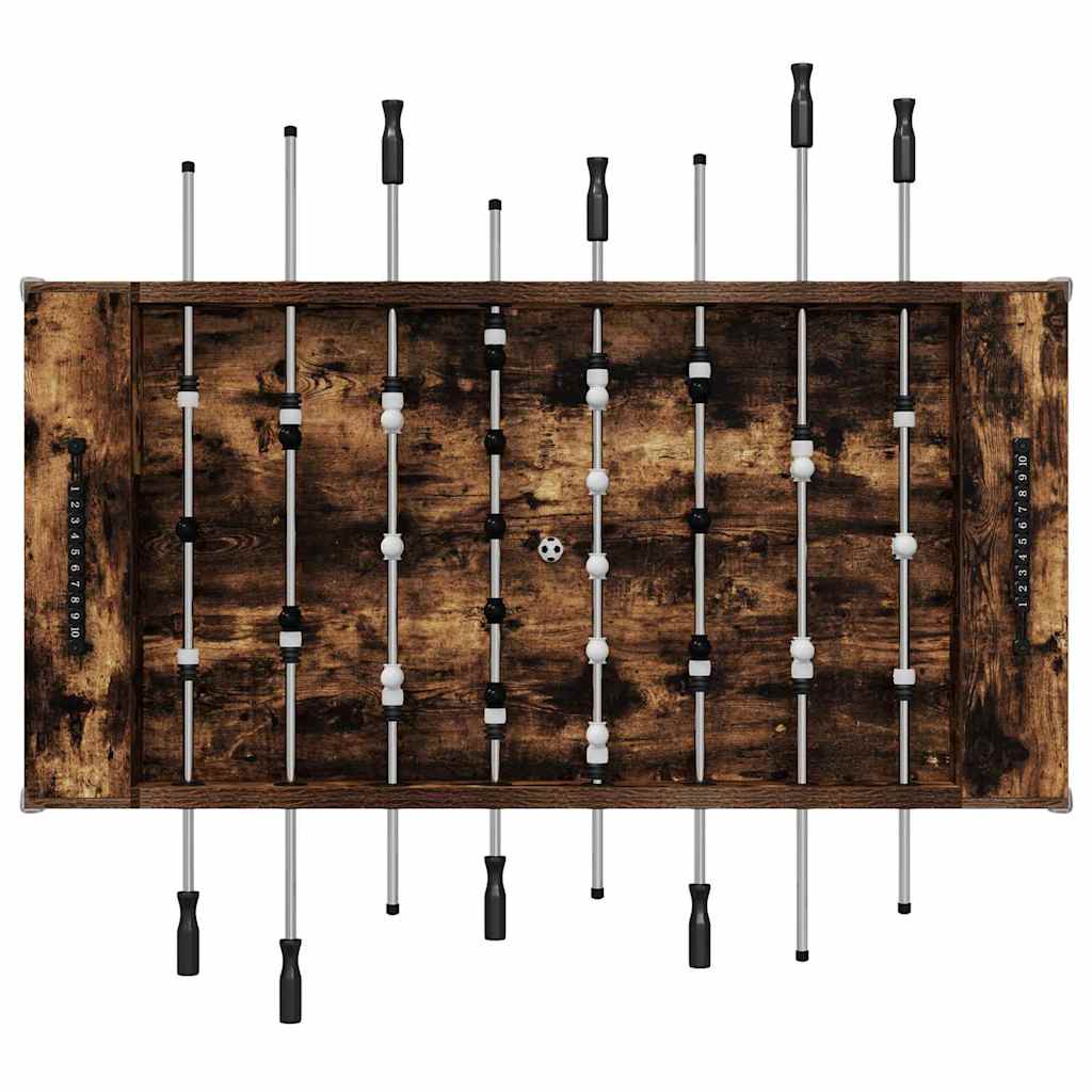 Foci asztal 2 pcs füstölt tölgy 146,5 x 74 x 85 cm faanyag