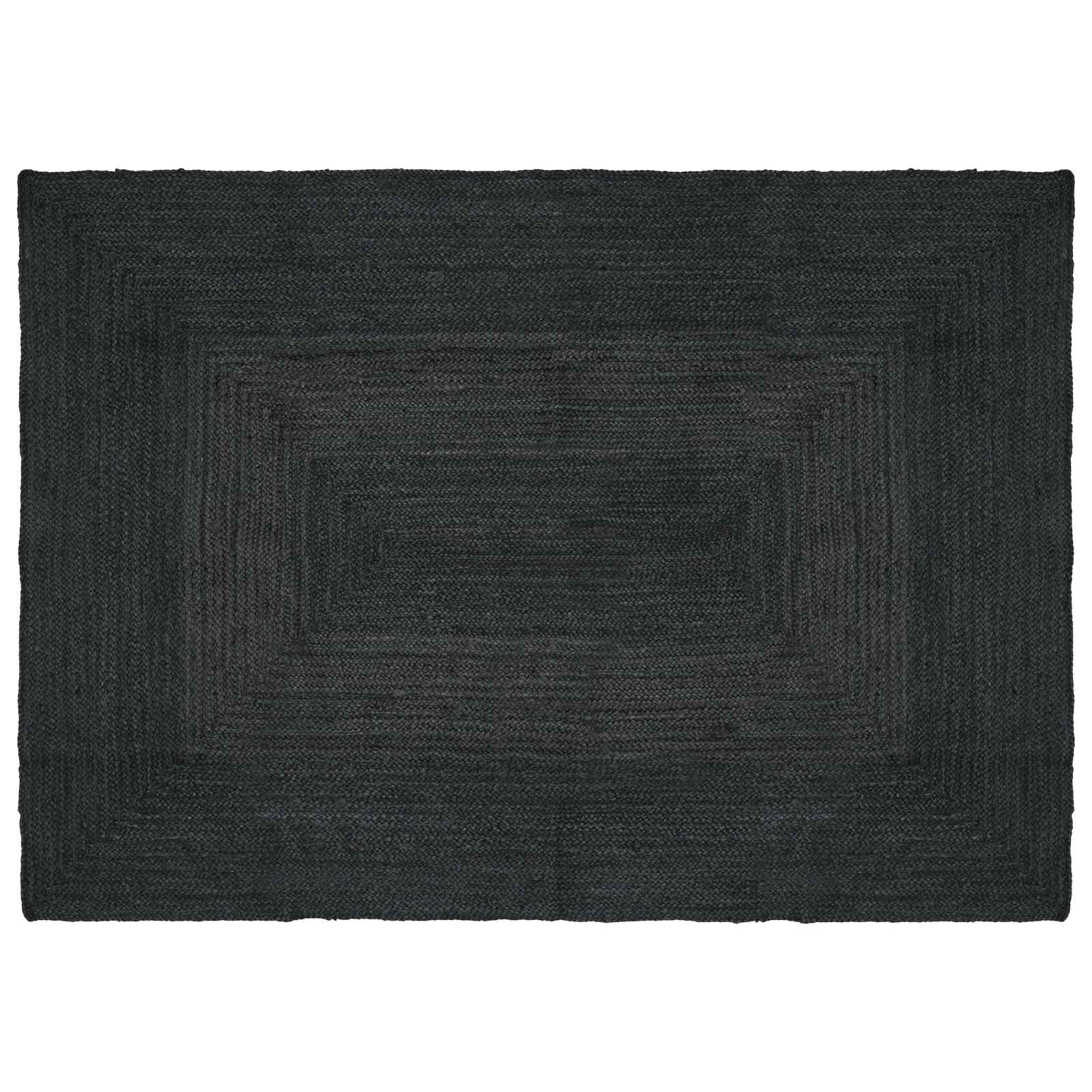 Területszőnyegek négyszögletes sötétszürke 140 x 200 cm juta