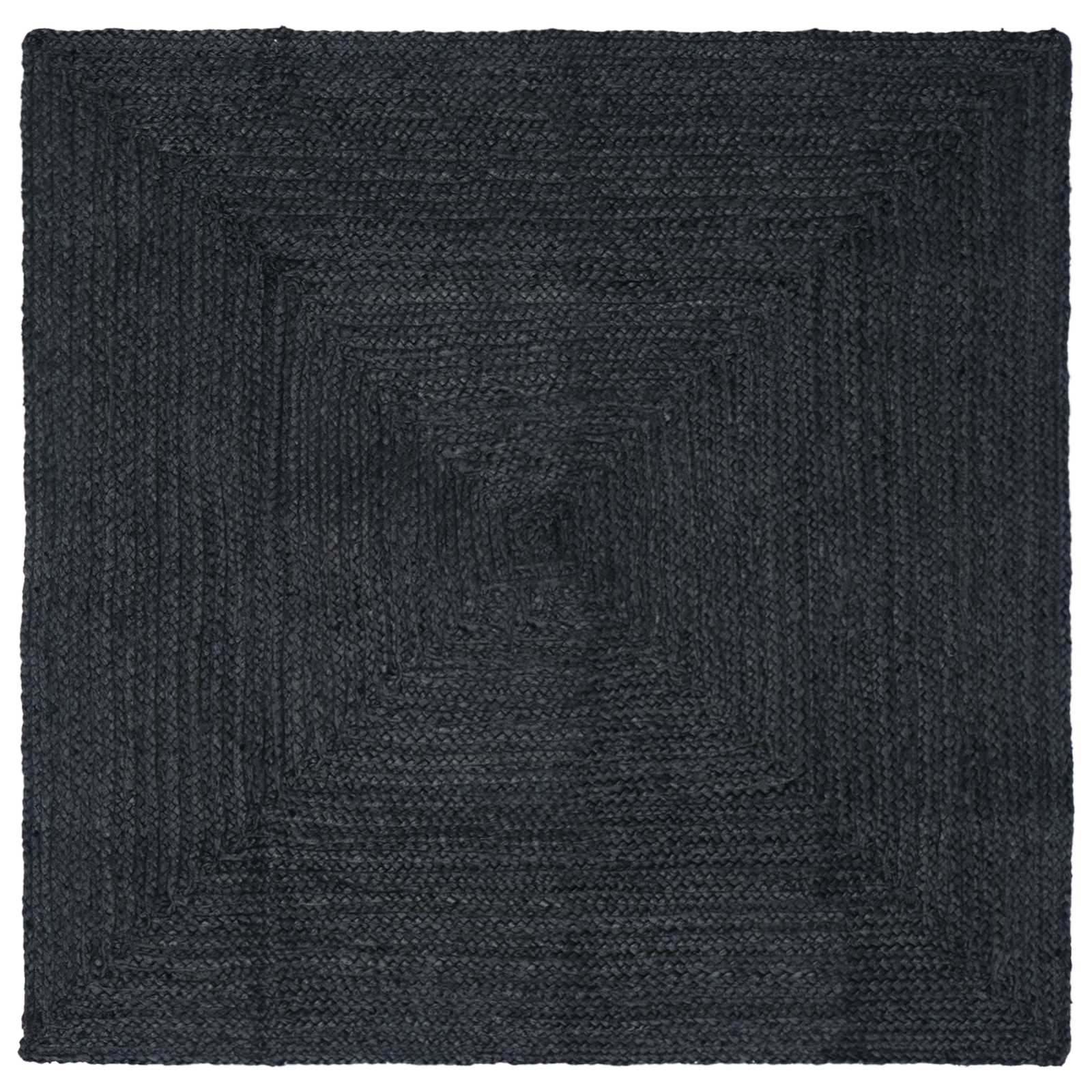 Területszőnyegek négyzet sötétszürke 160 x 160 cm juta