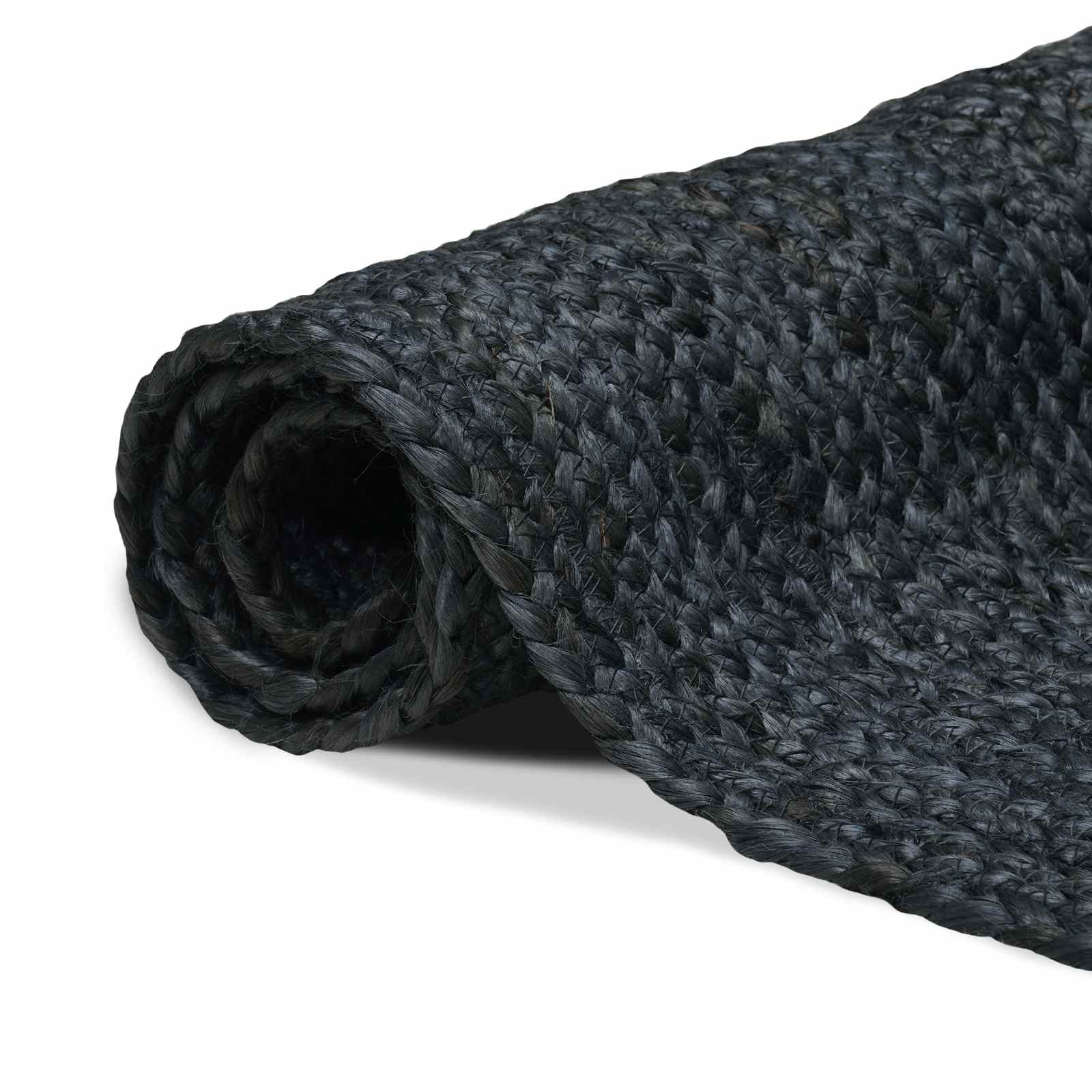 Területszőnyegek négyszögletes sötétszürke 240 x 340 cm juta