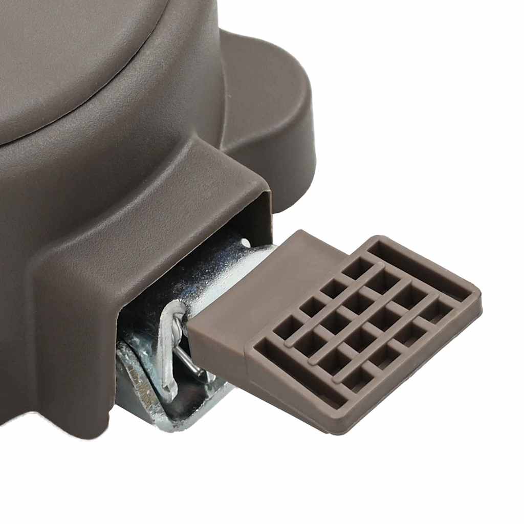 360 fokos forgó pedál ezüst 21,5 x 14 x 6 cm acél