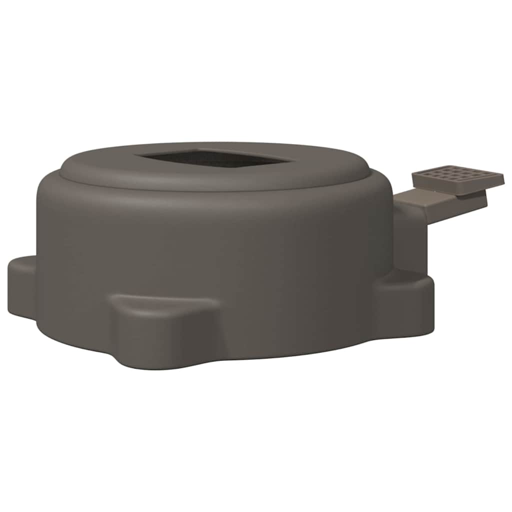 360 fokos forgó pedál ezüst 21,5 x 14 x 6 cm acél