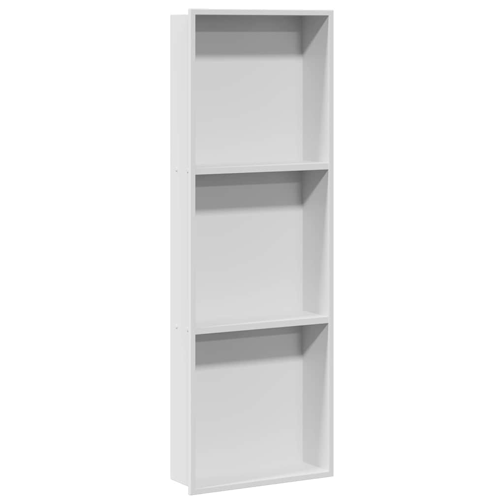 Zuhany niche fehér 90 x 30 x 9.5 cm rozsdamentes acél