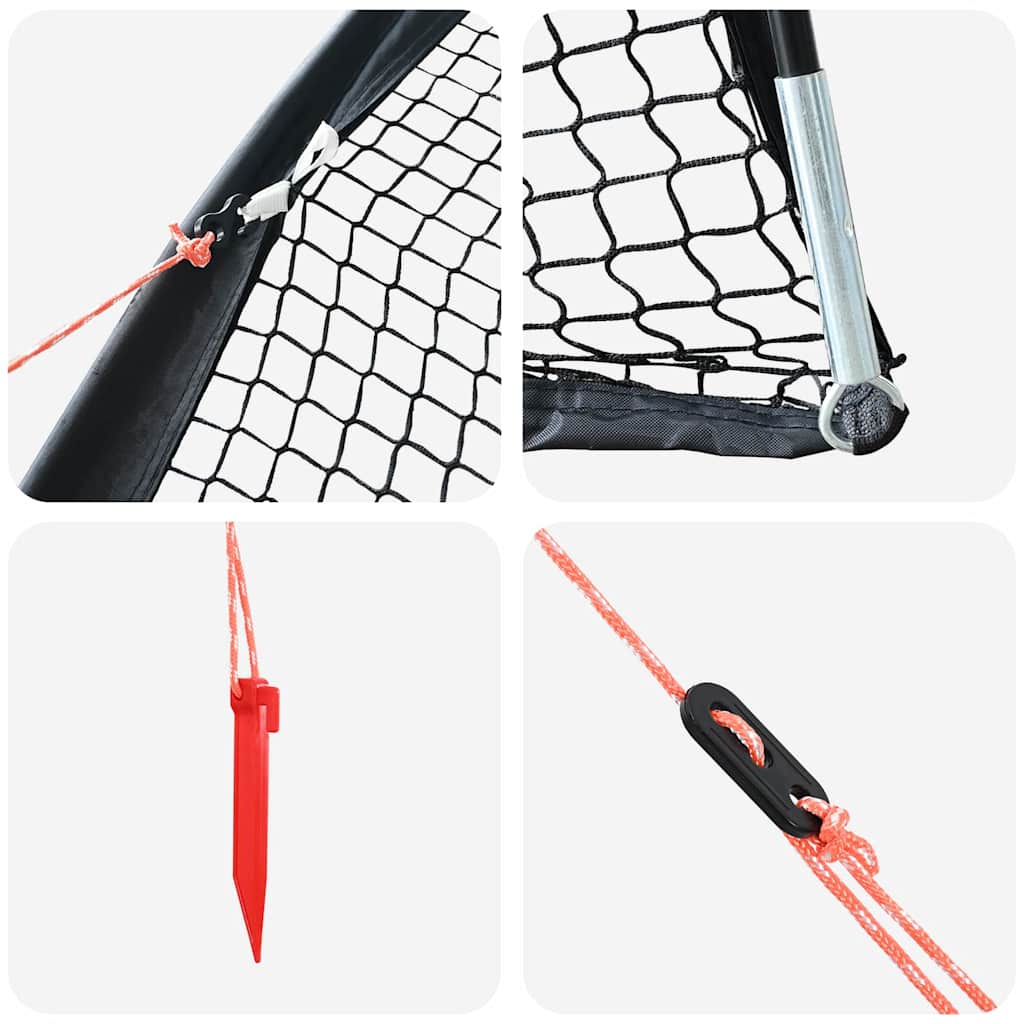Baseball és softbol fekete 702 x 369,5 x 243,5 cm poliészter Baseball és softbol fekete 702 x 369,5 x 243,5 cm poliészter