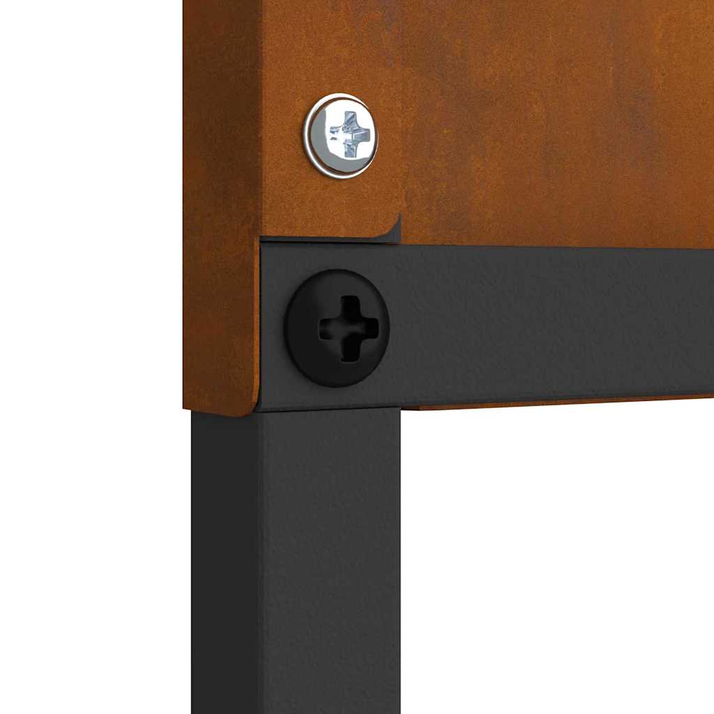 Kerti dekoratív panel rozsdás 32 x 140 cm viharvert acél