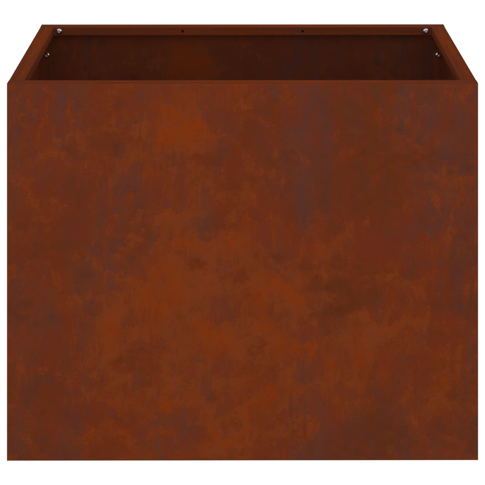 Kerti cserép rozsdás 50 x 32 x 40 cm időjárásálló acél