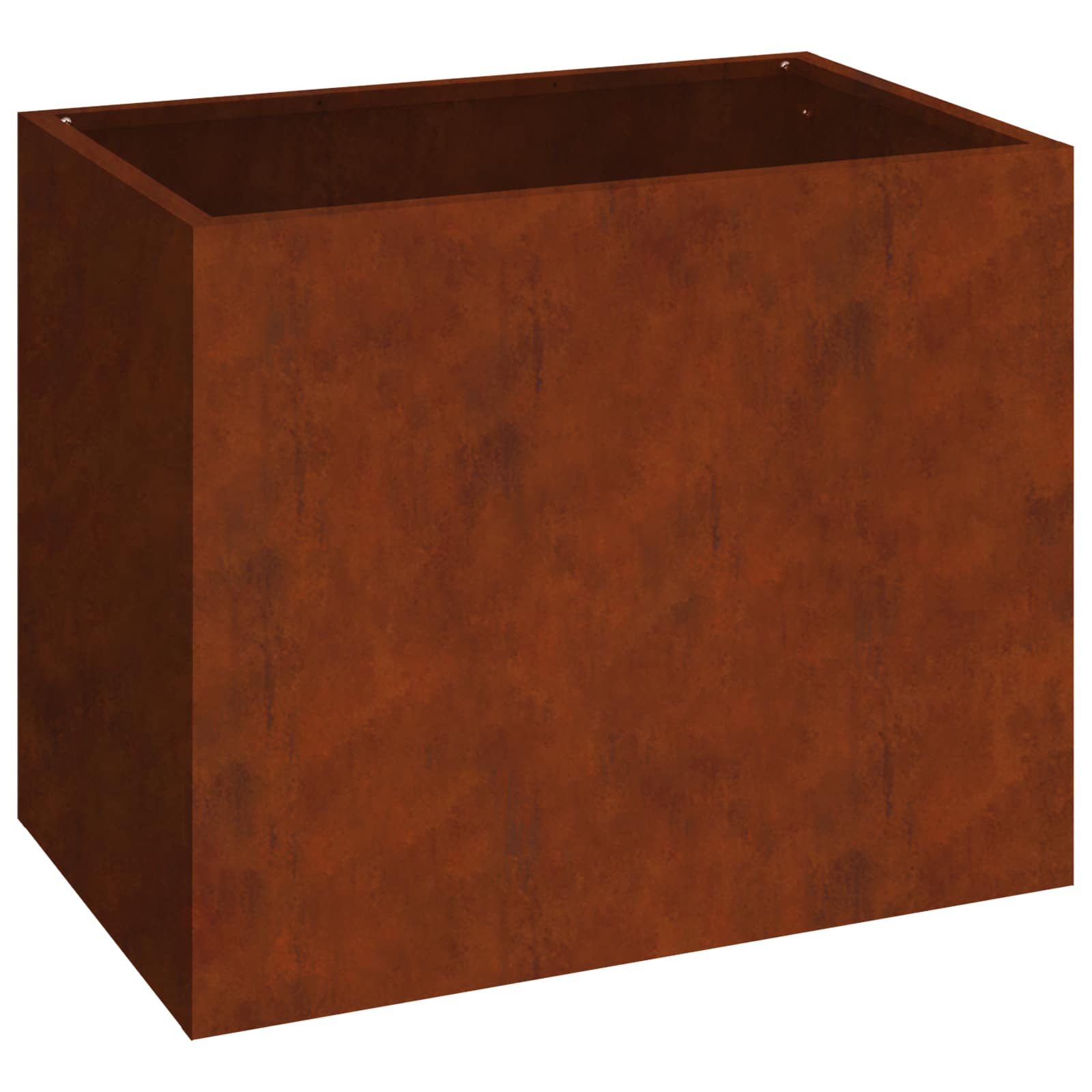Kerti cserép rozsdás 50 x 32 x 40 cm időjárásálló acél