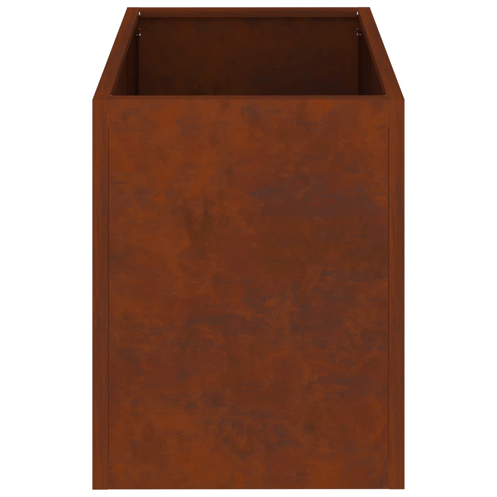 Kerti cserép rozsdás 50 x 32 x 40 cm időjárásálló acél