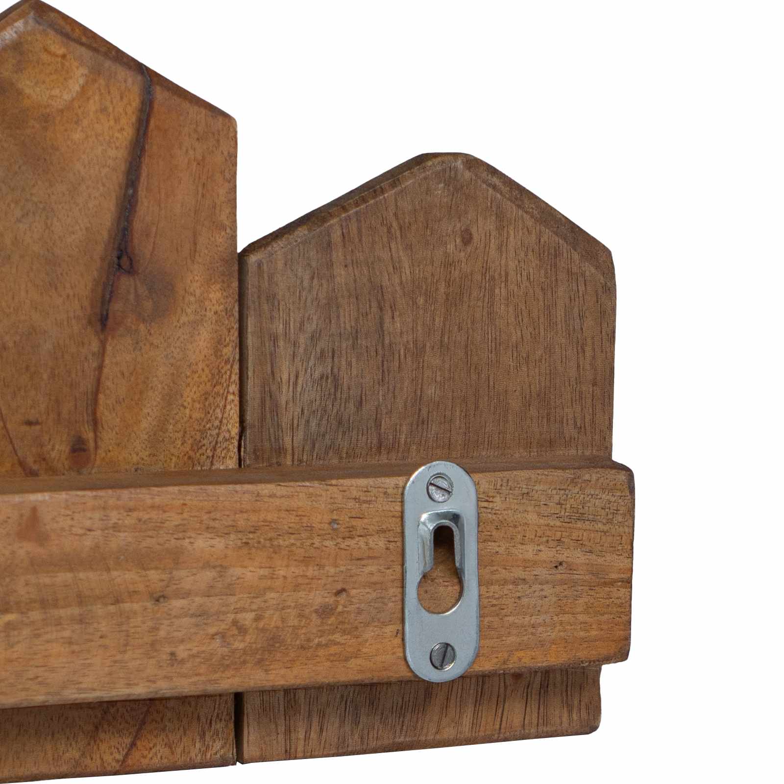 Fogas barna 48 x 8 x 15 cm tömör mahagóni fa