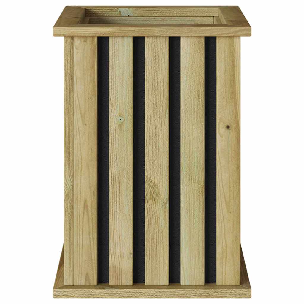 Növényágyak dobozok barna 33 x 33 x 45 cm impregnált fenyőfa