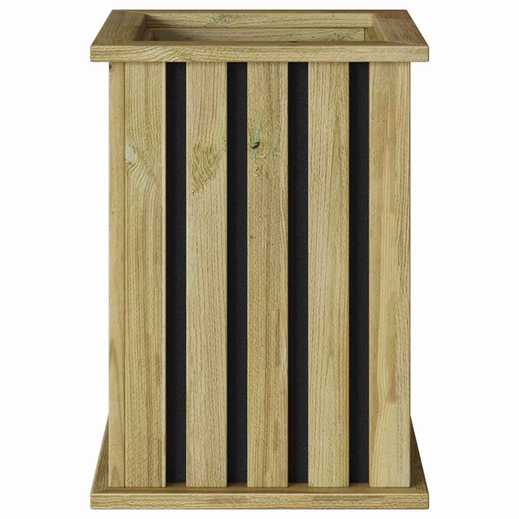 Növényágyak dobozok barna 33 x 33 x 45 cm impregnált fenyőfa