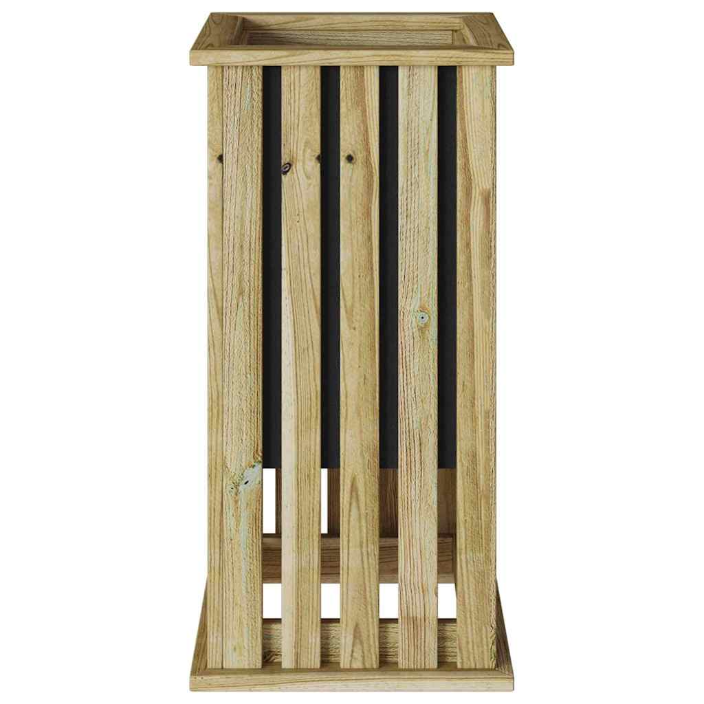 Növényágyak dobozok barna 33 x 33 x 65 cm impregnált fenyőfa