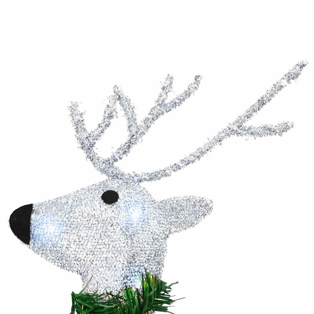 Led rénszarvasok 5 pcs ezüst szövet