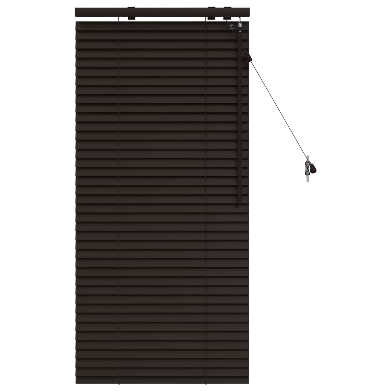 Zsaluzia sötét barna 55 x 130 cm 35 mm masszív paulownia fa