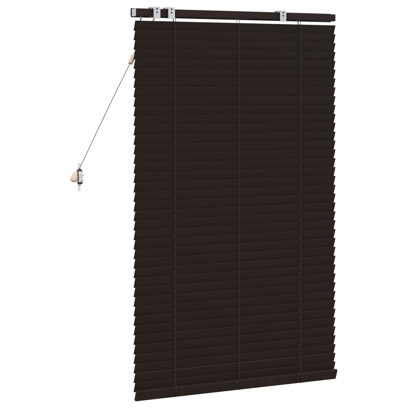 Zsaluzia sötét barna 75 x 130 cm 35 mm masszív paulownia fa
