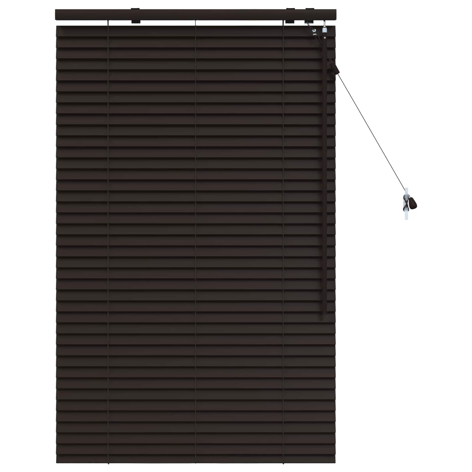 Zsaluzia sötét barna 85 x 130 cm 35 mm masszív paulownia fa