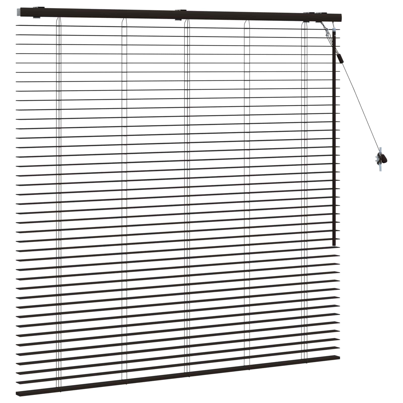 Zsaluzia sötét barna 140 x 130 cm 35 mm masszív paulownia fa