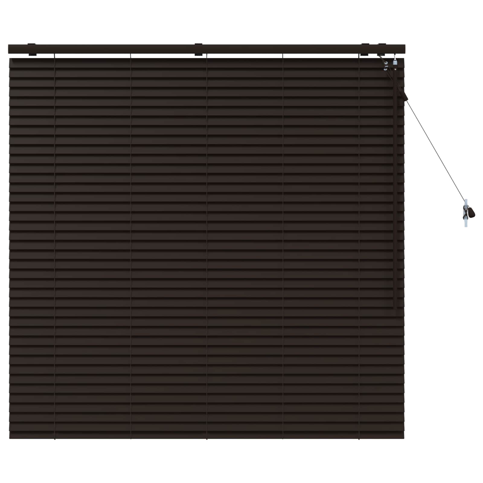 Zsaluzia sötét barna 140 x 130 cm 35 mm masszív paulownia fa