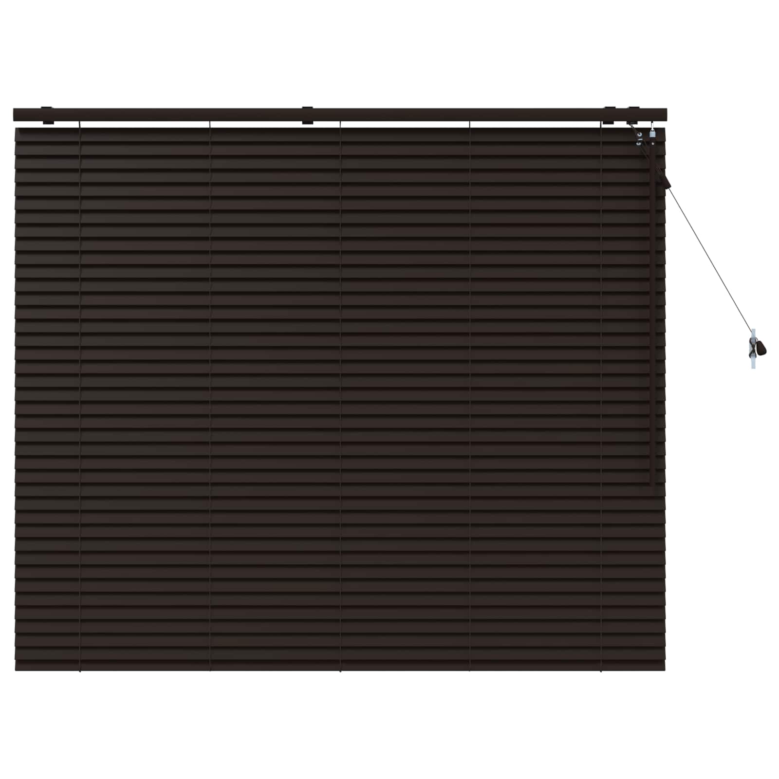 Zsaluzia sötét barna 145 x 130 cm 35 mm masszív paulownia fa