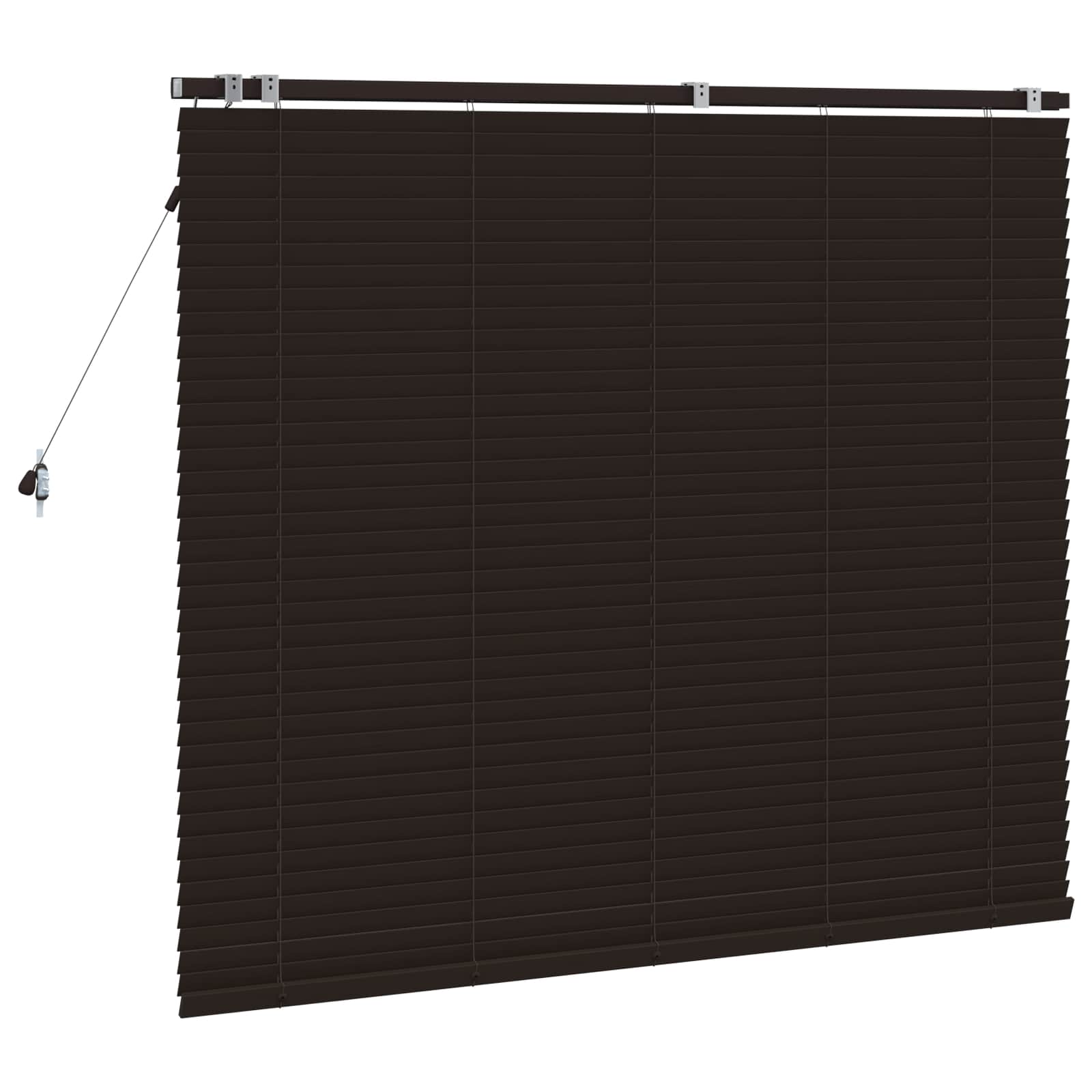 Zsaluzia sötét barna 160 x 130 cm 35 mm masszív paulownia fa