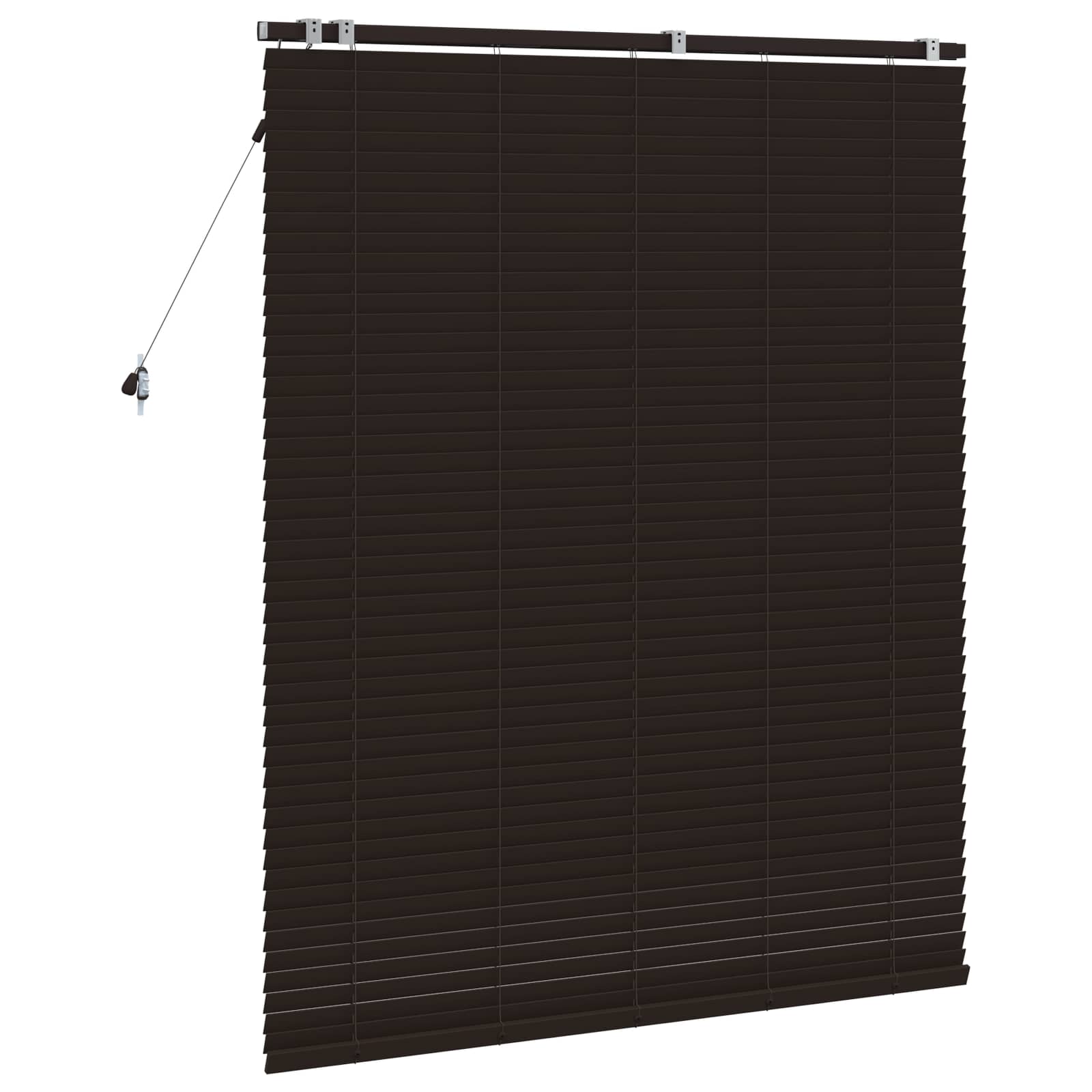 Zsaluzia sötét barna 135 x 160 cm 35 mm masszív paulownia fa