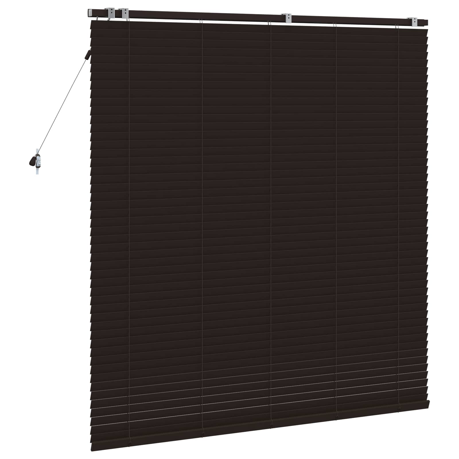 Zsaluzia sötét barna 155 x 160 cm 35 mm masszív paulownia fa