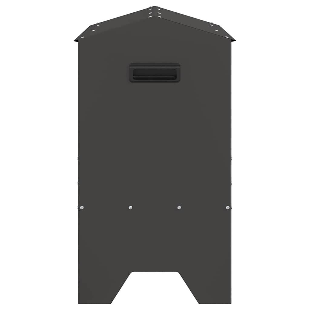 Állattenyésztési takarmányzó fekete 79 x 35 x 62 cm