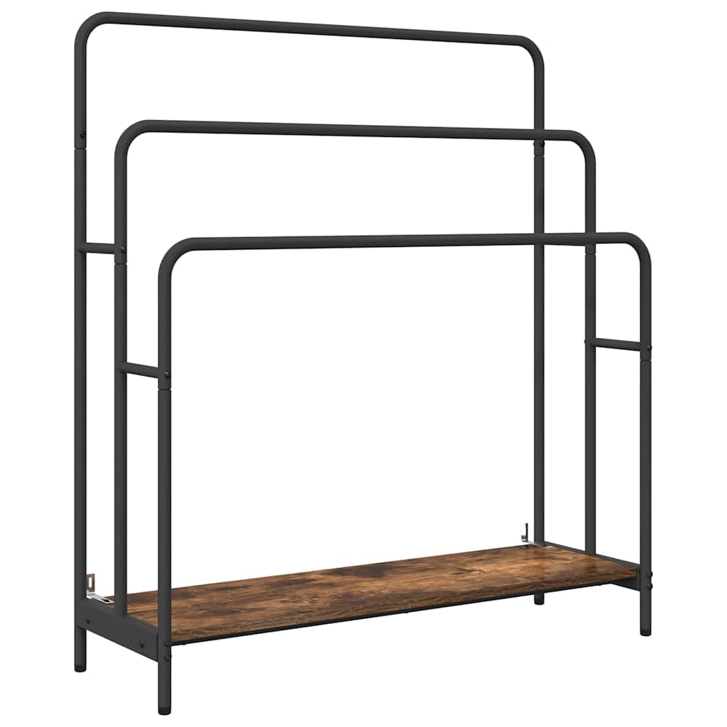 Ruhaszárító polcokkal füstölt tölgy 90 x 30 x 100.5 cm faanyag Ruhaszárító polcokkal füstölt tölgy 90 x 30 x 100.5 cm faanyag