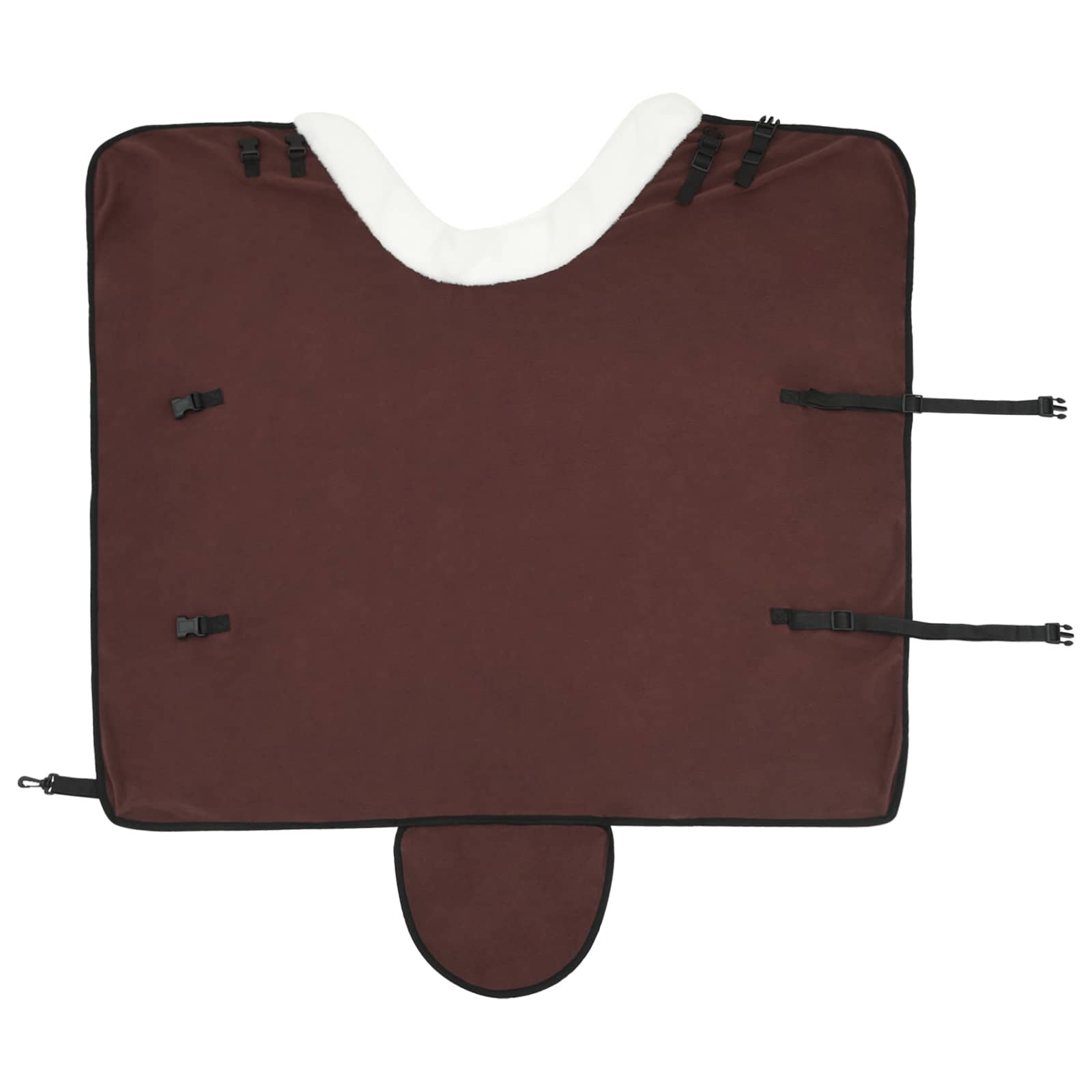 Ló takaró teljes sötét barna 95 cm polár fleece
