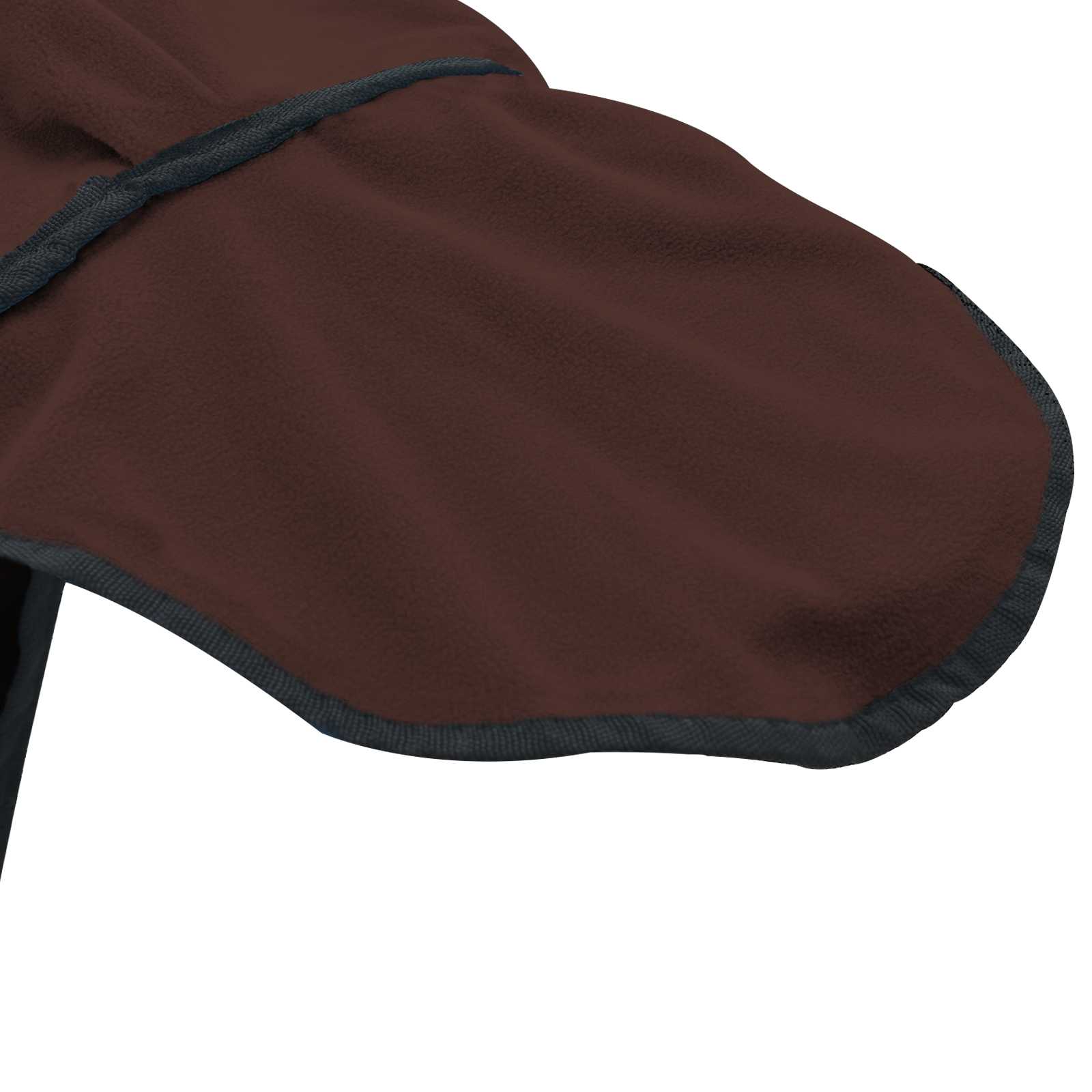 Ló takaró teljes sötét barna 105 cm polár fleece
