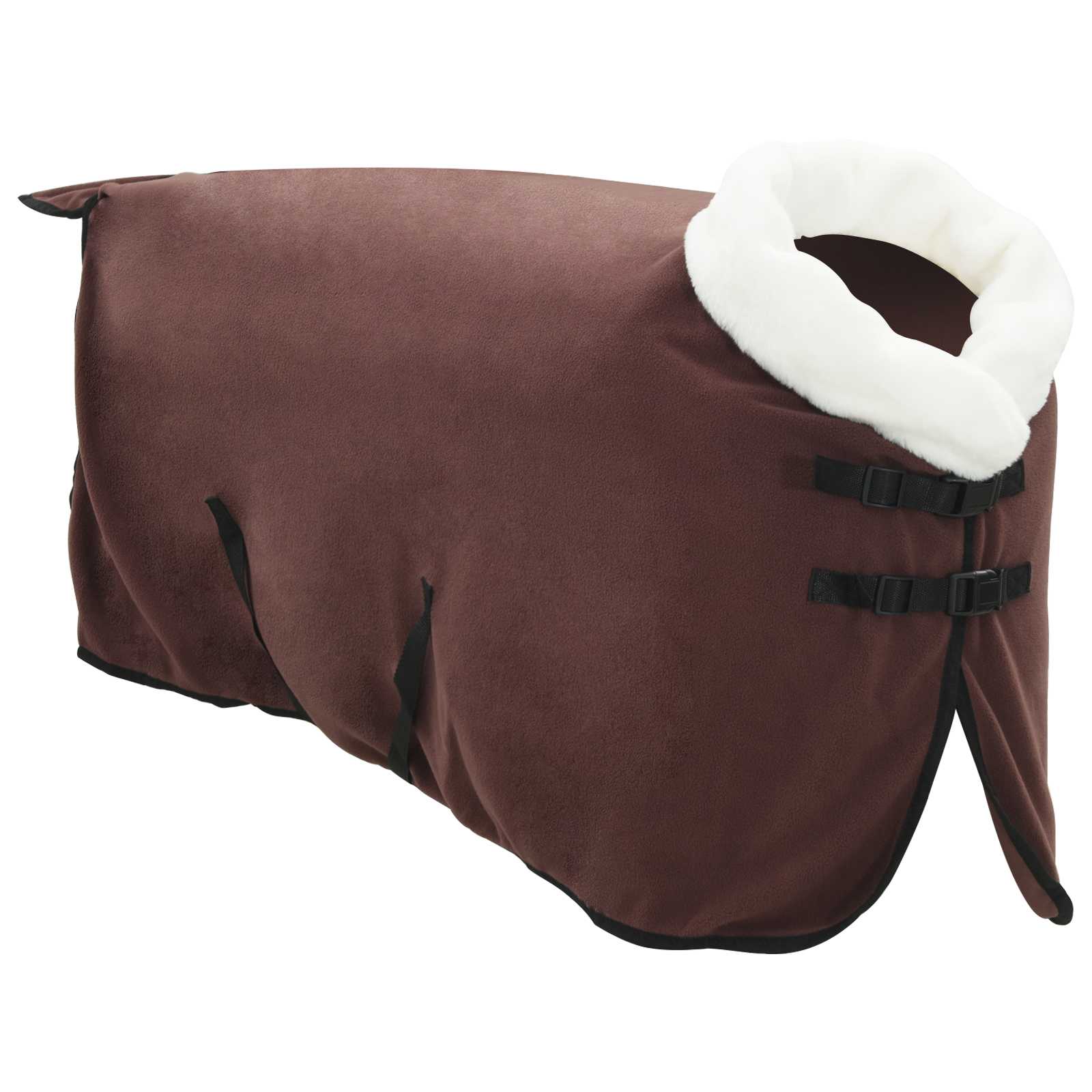 Ló takaró teljes sötét barna 105 cm polár fleece