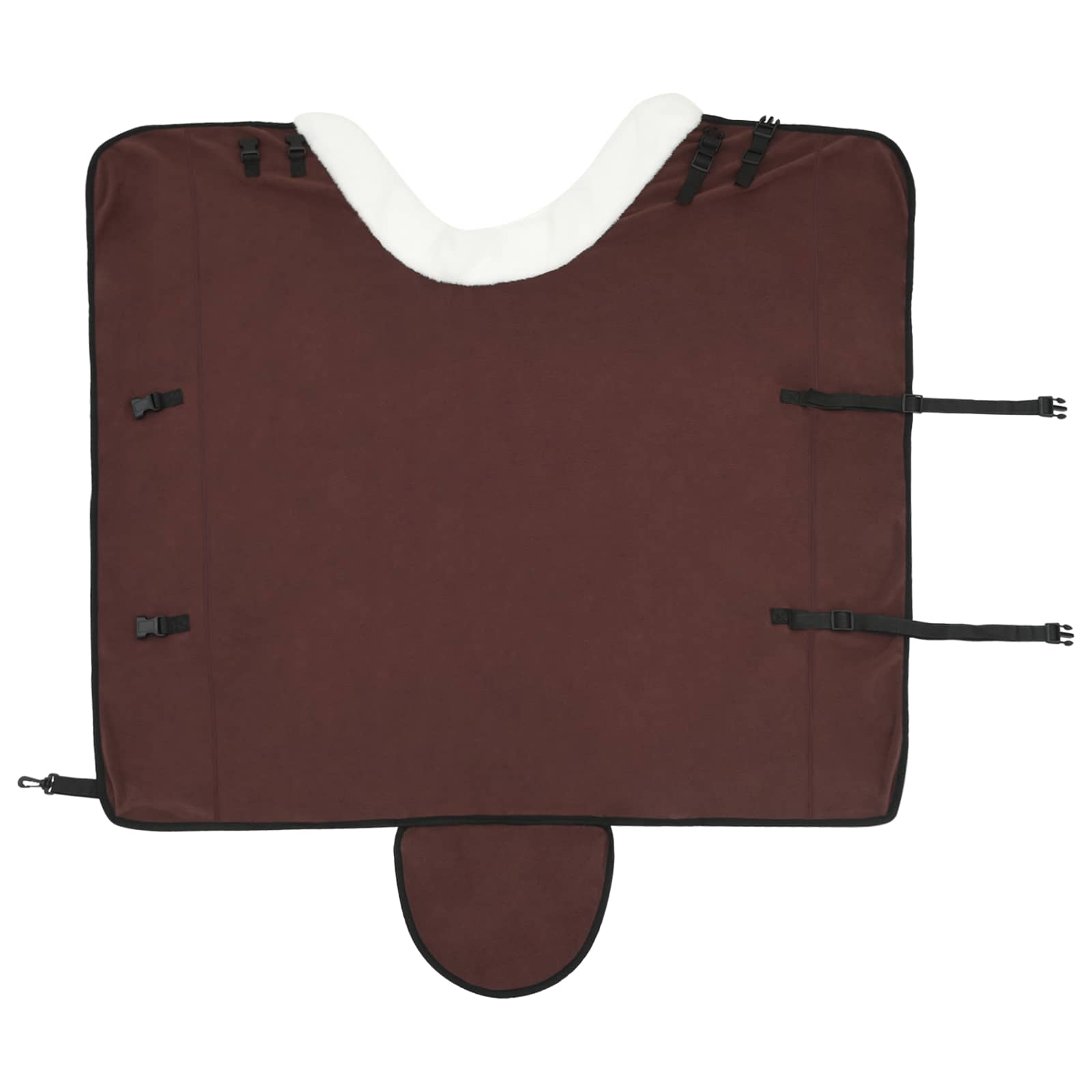 Ló takaró teljes sötét barna 165 cm polár fleece