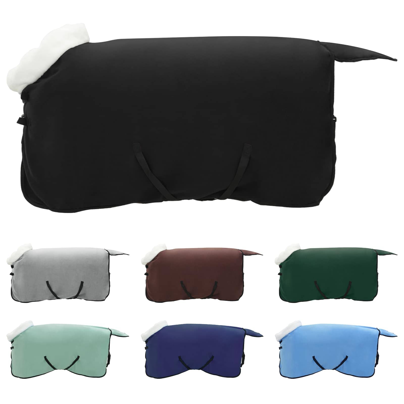 Ló takaró fekete 75 cm polár fleece