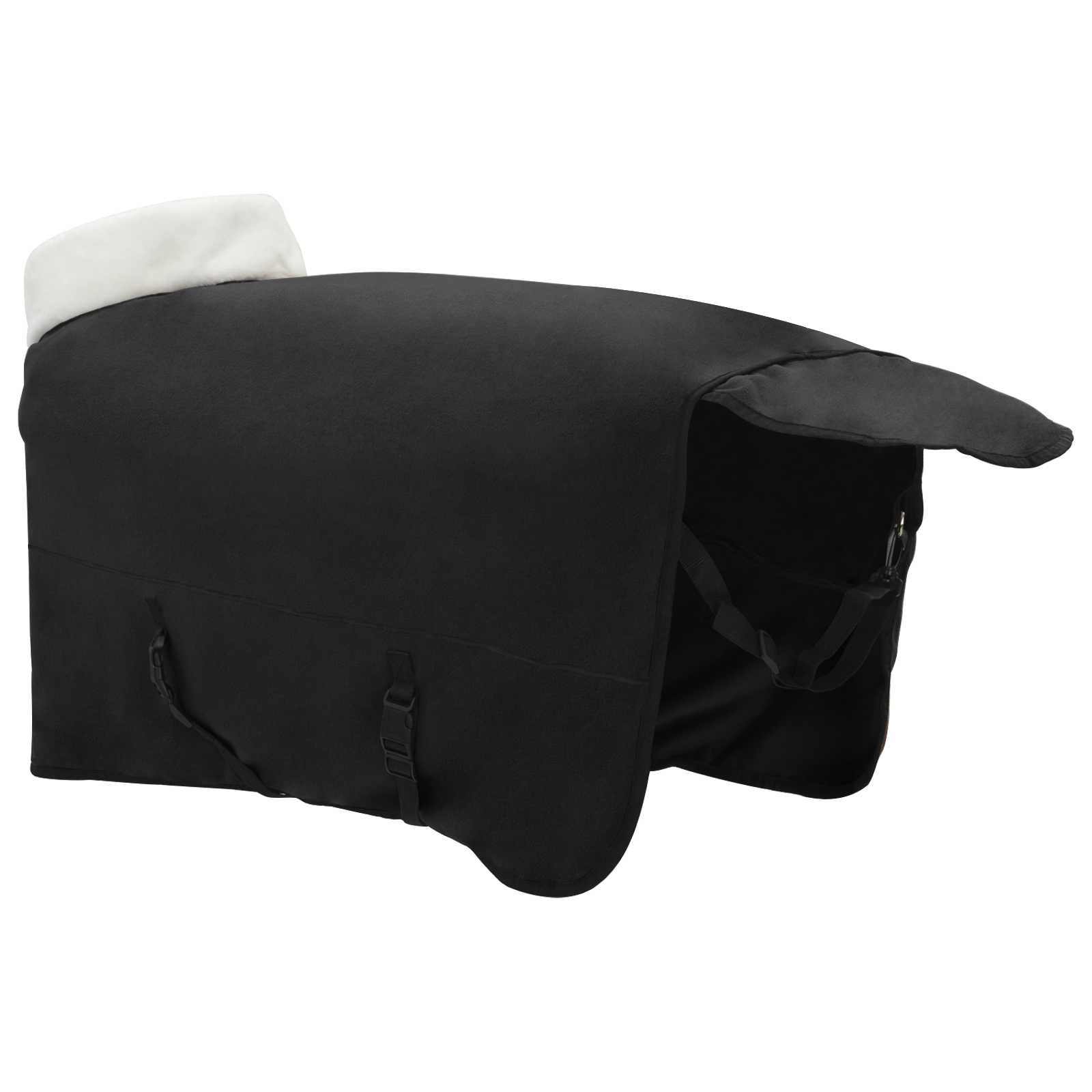 Ló takaró fekete 125 cm polár fleece