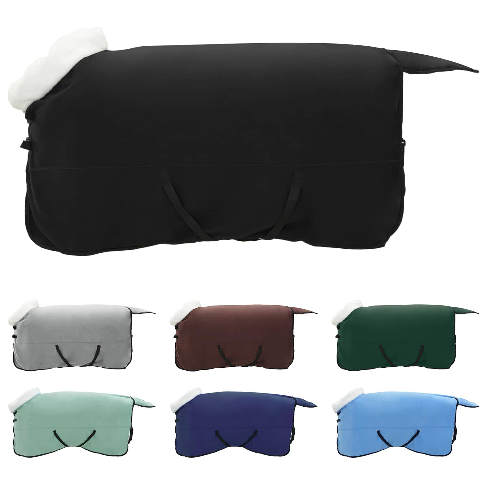 Ló takaró fekete 165 cm polár fleece