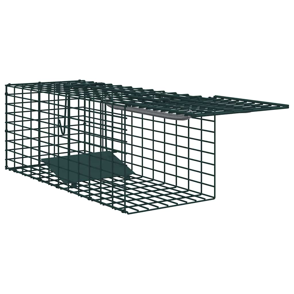 Állatcsapda zöld 31 x 13 x 12 cm acél